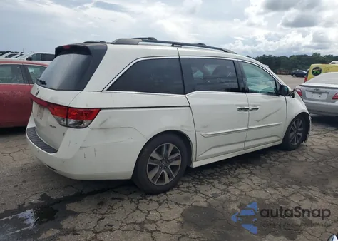 2014 Honda Odyssey Touring from USA, damaged, VIN 5FNRL5H95EB090768